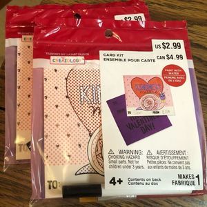 NWT Valentine Card Kits (set of 2)